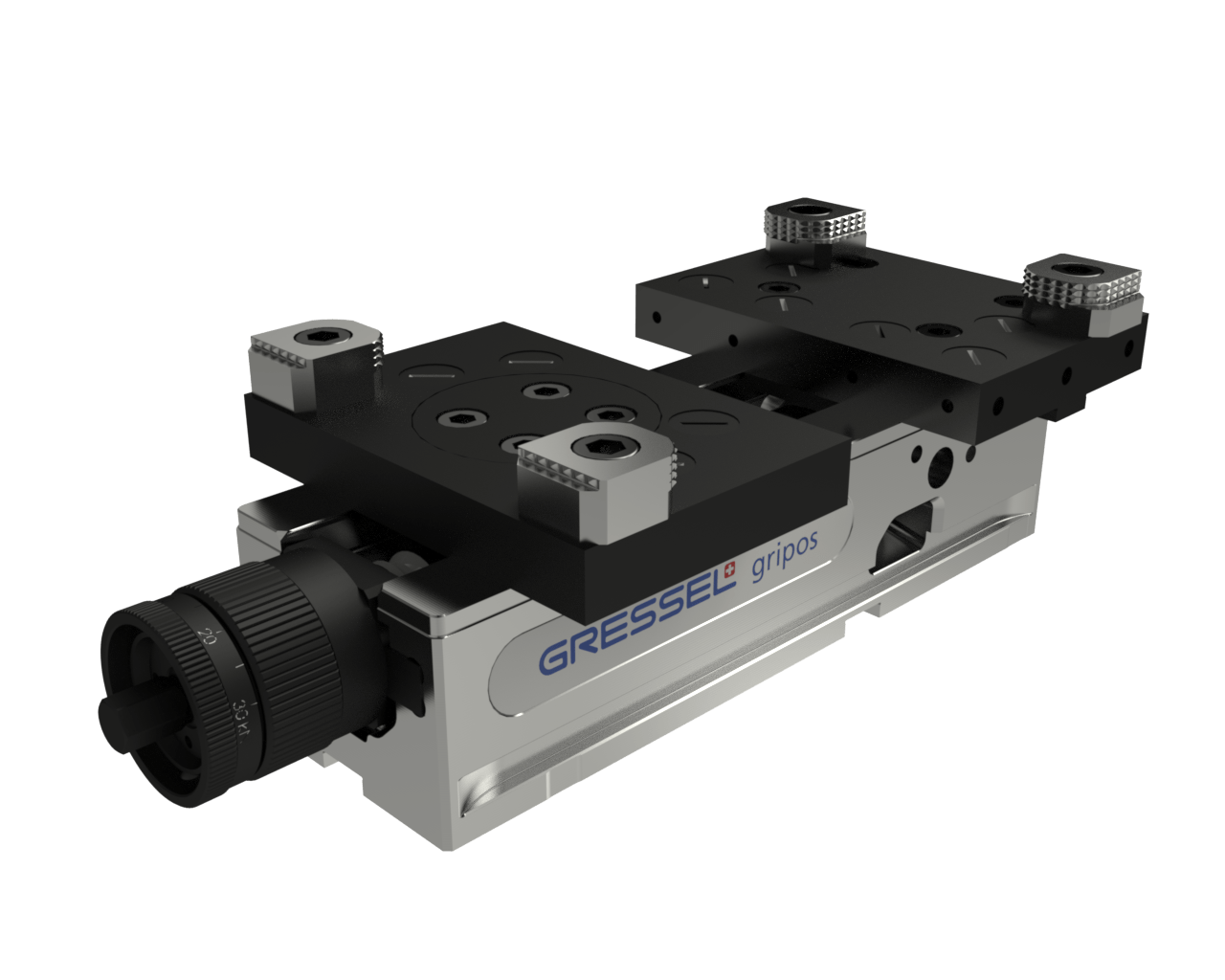 Maschinenschraubstock mit Adapter- und Pendelplatte