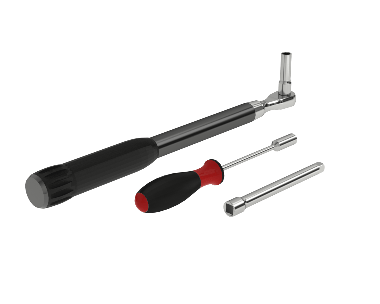 Drehmomentschlüssel 5–50Nm, mit Vierkant-Antrieb 3/8” mit Sechskant-Einsatz lang SW 10 3/8”