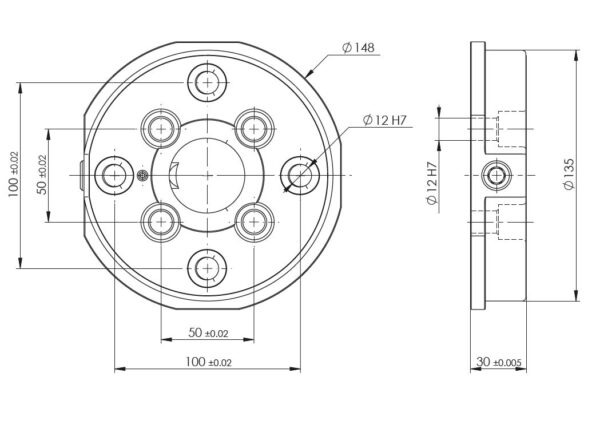 Mechanisches Nullpunkt-Spannsystem gredoc rund – Bild 2